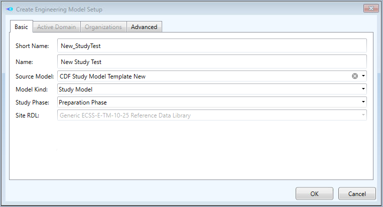 Create Engineering Model Setup: Entering model details