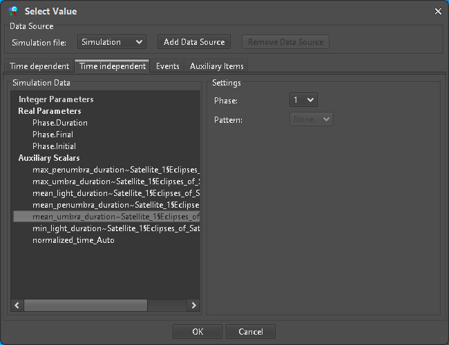 Scalar output source selection