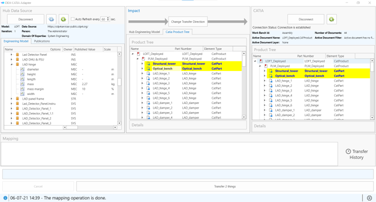 Preview of the defined mapping in **Figure 14**