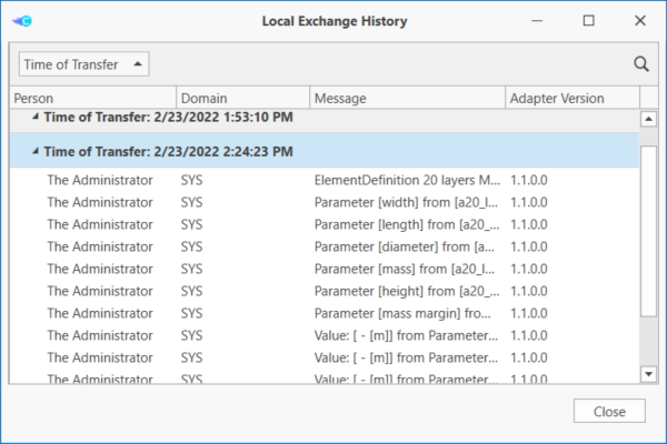 Reviewing the exchange history.