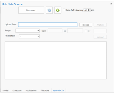 "Upload CSV" feature