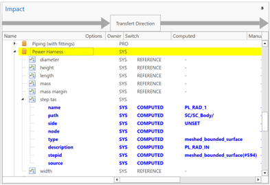 The entry highlighted in yellow will not be transferred