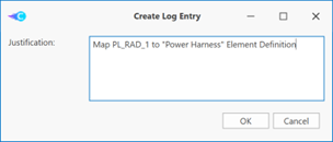 Add a "Justification" for mapping transfer operation